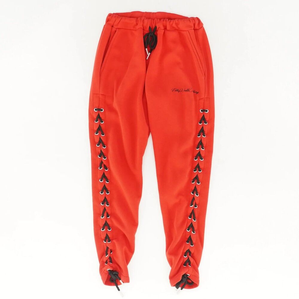 Medium - FILTHY WEALTH Red Sweatpants